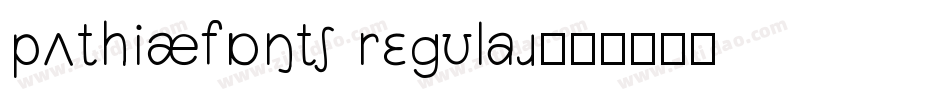 PUTHIAfont Regular字体转换